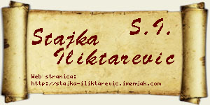 Stajka Iliktarević vizit kartica